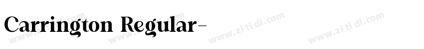 Carrington Regular字体转换